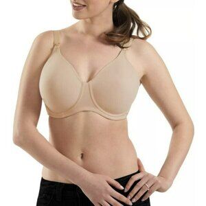 New Loving Moments Leading Lady Full Cover Nursing T-Shirt Bra 36C Nude L301